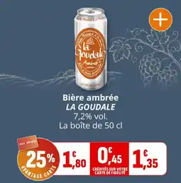 Coccinelle Supermarché LA GOUDALE Bière ambrée offre