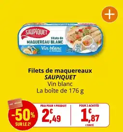 Coccinelle Express SAUPIQUET Filets de maquereaux offre