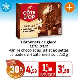 Coccinelle Express CÔTE D'OR Bâtonnets de glace offre