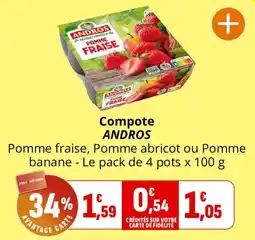 Coccinelle Supermarché ANDROS Compote offre