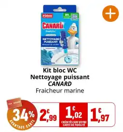 Coccinelle Supermarché CANARD Kit bloc WC offre