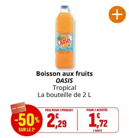 Coccinelle Supermarché Oasis Boisson aux fruits offre