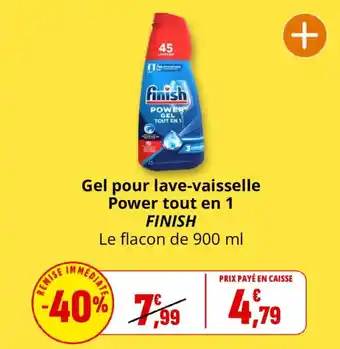 FINISH Gel pour lave-vaisselle Power tout en 1