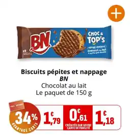 Coccinelle Supermarché BN Biscuits pépites et nappage offre
