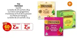 Coccinelle Supermarché TWININGS Thé Vanille offre