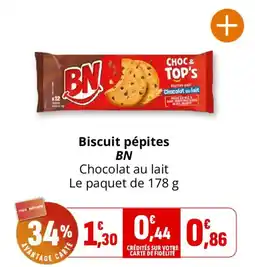 Coccinelle Supermarché BN Biscuit pépites offre