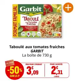 Coccinelle Supermarché GARBIT Taboulé aux tomates fraiches offre