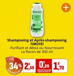 Coccinelle Express TIMOTEI Shampooing et Après-shampooing offre