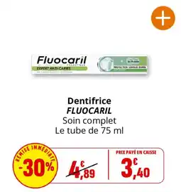 Coccinelle Express Fluocaril Dentifrice offre