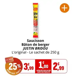 Coccinelle Supermarché JUSTIN BRIDOU Bâton de berger offre