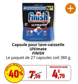 Coccinelle Express FINISH Capsule pour lave-vaisselle Ultimate offre