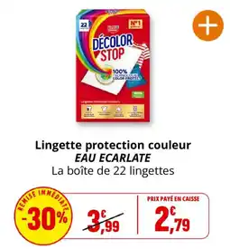 Coccinelle Express DÉCOLOR STOP Lingette protection couleur offre