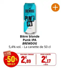 Coccinelle Supermarché BREWDOG Punk IPA offre