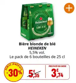 Coccinelle Supermarché HEINEKEN Bière blonde de blé offre