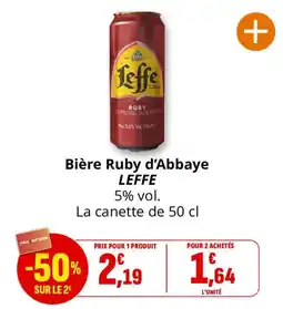 Coccinelle Express LEFFE Bière Ruby d'Abbaye offre