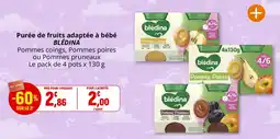 Coccinelle Supermarché blédina Purée de fruits offre