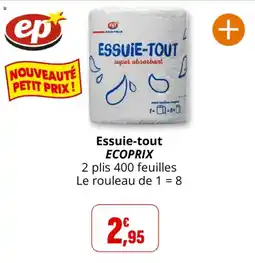 Coccinelle Supermarché ECOPRIX Essuie-tout offre