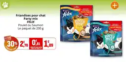 Coccinelle Supermarché FELIX Friandises pour chat Party mix offre