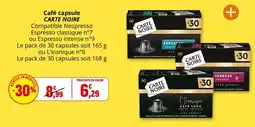 Coccinelle Supermarché CARTE NOIRE Café capsule offre