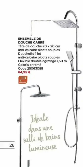 Bricomarché Ensemble de Douche Carré offre