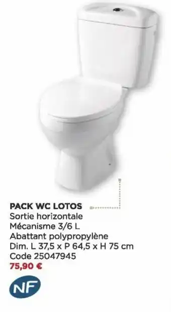 Bricomarché Pack Wc Lotos offre
