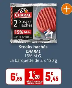 Coccimarket CHARAL Steaks hachés offre