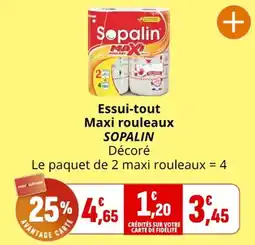 Coccimarket SOPALIN Essui-tout Maxi rouleaux Décoré offre