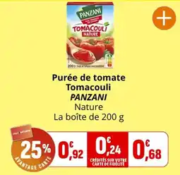 Coccimarket PANZANI Purée de tomate offre