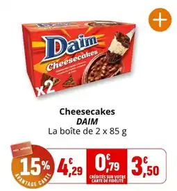 Coccimarket DAIM Cheesecakes offre