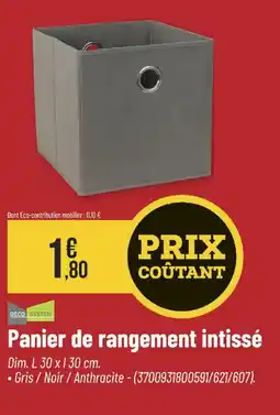 Bricorama DECO SYSTEM Panier de rangement intissé offre