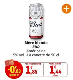 Coccimarket BUD Bière blonde offre