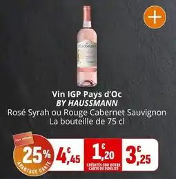 Coccimarket BY HAUSSMANN Vin IGP Pays d'Oc offre