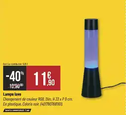 Bricorama Lampe lave offre