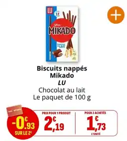 Coccimarket LU Biscuits nappés Mikado offre