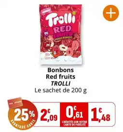 Coccimarket TROLLI Bonbons Red fruits offre