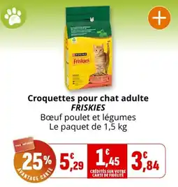 Coccimarket Friskies Croquettes pour chat adulte offre