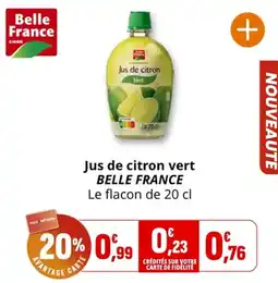 Coccimarket Belle France Jus de citron vert offre