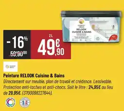Bricorama maison deco Peinture RELOOK Cuisine & Bains offre