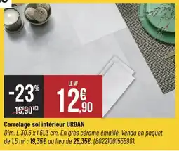 Bricorama URBAN Carrelage sol intérieur offre