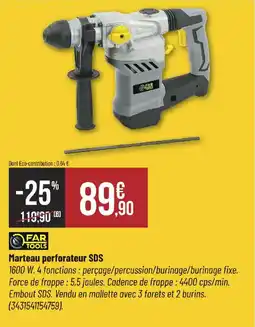 Bricorama FAR TOOLS Marteau perforateur SDS offre