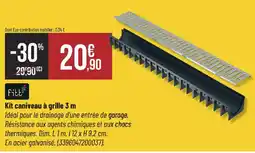 Bricorama fitt Kit caniveau à grille 3 m offre