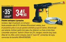 Bricorama Pistolet nettoyeur à pression offre