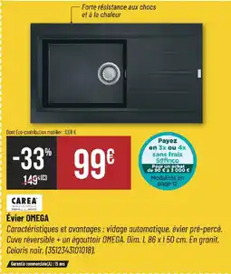 Bricorama CAREA Évier OMEGA offre