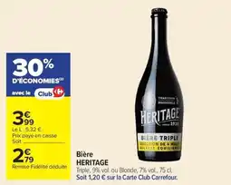 Carrefour HERITAGE Bière offre