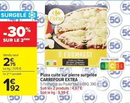 Carrefour Carrefour Extra Pizza cuite sur pierre offre