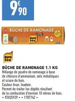 Brico Cash Bûche de ramonage offre