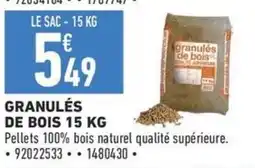 Brico Cash granulés de bois offre