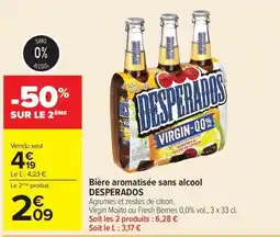 Carrefour DESPerados Bière aromatisée sans alcool offre