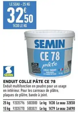 Brico Cash SEMIN ENDOIT COLLE PÂTE CE 78 offre