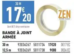 Brico Cash ZEN Bande à joint armée offre